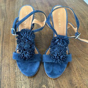 Blue Suede wedges